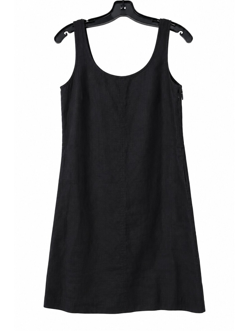 Madewell black 100% linen mini shift dress XS NWT $138